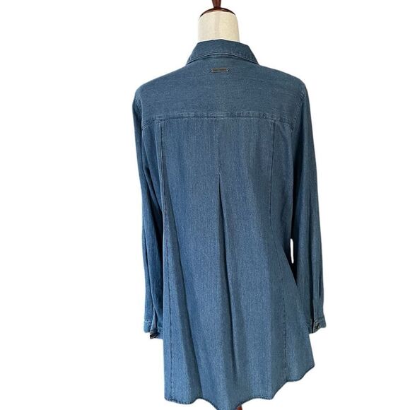 Coco+Carmen button front denim dress size L/XL - Picture 2 of 9